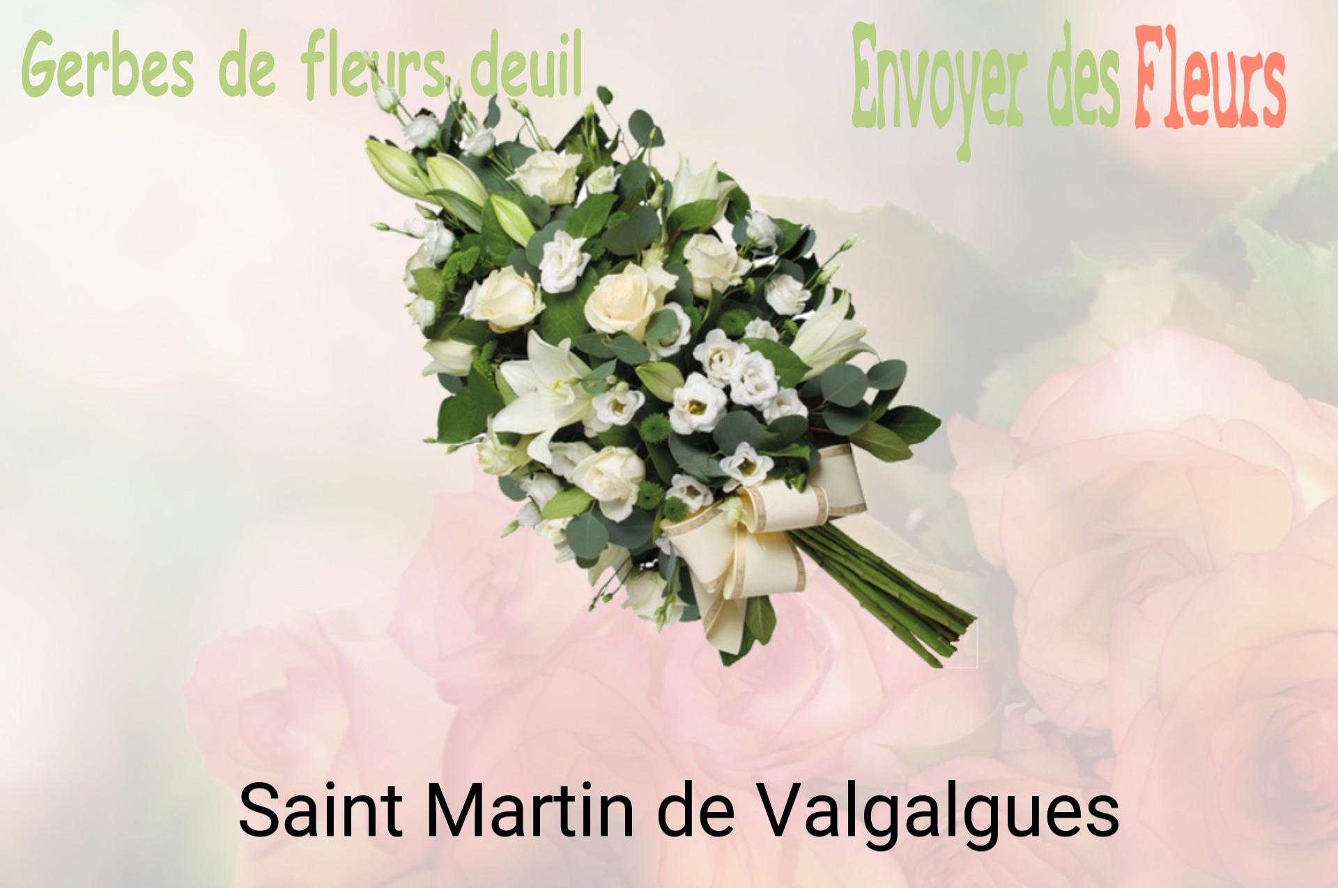 Gerbe de fleurs de deuil livrée à Saint-Martin-de-Valgalgues